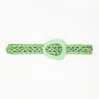 Cinto com detalhes em cristal em verde