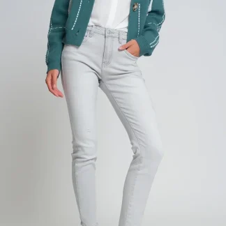 Jeans skinny cinza